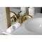 Kingston Brass KB957ACLSB Mini-Widespread Bathroom Faucet with Plastic Pop-Up, Brushed Brass KB957ACLSB - alternate 5